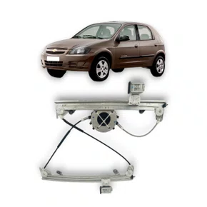 Máquina Vidro Dianteira Elétrica Encaixe Motor Mabuchi 8D Agile 4 Portas Montana 2 Portas 2009 a 2020 Direito Caroneiro