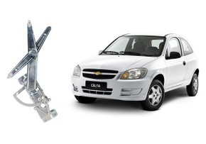 Máquina Vidro Dianteira Elétrica Encaixe Motor Mabuchi 8D Celta 2 Portas 2000 a 2016 Esquerdo Motorista