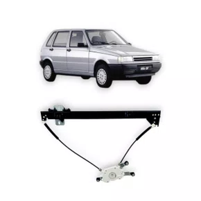Máquina Vidro Dianteira Elétrica Encaixe Motor Mabuchi Elba Prêmio Uno 2 Portas 1985 a 2013 Esquerdo Motorista