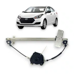 Máquina Vidro Dianteira Elétrica Encaixe Motor Mabuchi Hb20 4 Portas 2012 a 2019 Direito Caroneiro