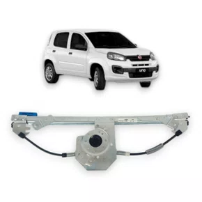 Maquina Vidro Dianteira Elétrica Encaixe Motor Mabuchi Uno Novo 4 Portas 2010 Até 2021 Direita Passageiro
