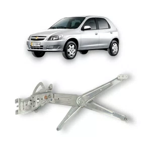 Máquina Vidro Dianteira Elétrica Encaixe Motor Original 10D Celta 2 Portas 2000 a 2016 Direito Caroneiro