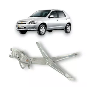 Máquina Vidro Dianteira Elétrica Encaixe Motor Original 10D Celta 2 Portas 2000 a 2016 Esquerdo Motorista