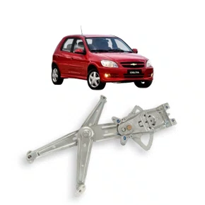 Máquina Vidro Dianteira Elétrica Encaixe Motor Original 10D Celta Prisma 4 Portas 2002 a 2016 Direito Caroneiro