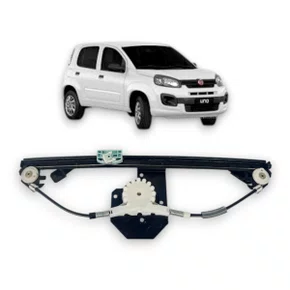 Maquina Vidro Dianteira Elétrica Uno Novo 4 Portas 2010 Até 2021 Motor Original Dianteira Esquerda Motorista