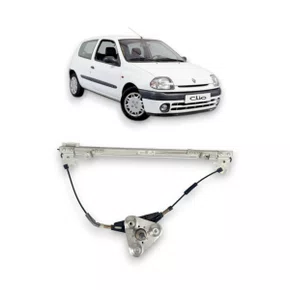 Máquina Vidro Dianteira Manual Clio Symbol 1998 a 2016 4 Portas Esquerdo Motorista