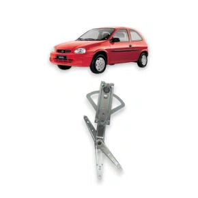 Máquina Vidro Dianteira Manual Corsa Wind Sedan Classic Wagon 1994 a 2016 4 Portas Direito Caroneiro