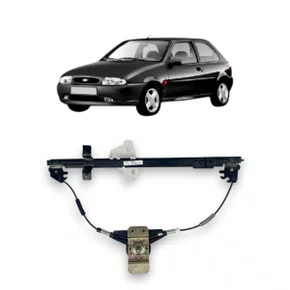 Máquina Vidro Dianteira Manual Fiesta Hatch Sedan Street 1995 a 2006 4 Portas Direito Caroneiro