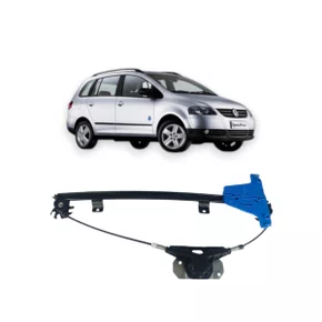 Máquina Vidro Dianteira Manual Fox Spacefox 2003 a 2009 4 Portas Esquerdo Motorista