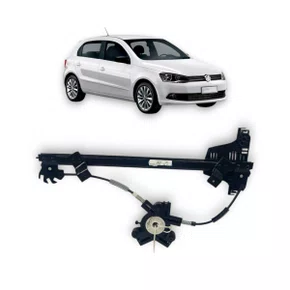 Máquina Vidro Dianteiro Elétrica Encaixe Motor Original Gol Voyage 4 Portas 2008 a 2020 Esquerdo Motorista