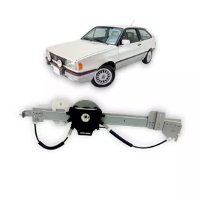 Máquina Vidro Elétrico Encaixe Motor Mabuchi Gol Saveiro Parati Voyage 2 Portas 1980 Até 1996 Esquerdo Motorista 