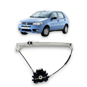 Máquina Vidro Elétrico Encaixe Motor Mabuchi Palio Strada 2 Portas 1995 a 2016 Esquerdo Motorista 