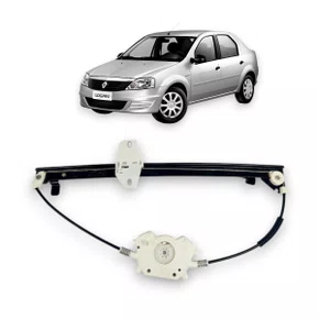 Máquina Vidro Manual Porta Tras. Logan Após 2013 Sandero Após 2015 Lado Direito 