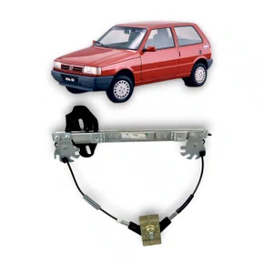 Máquina Vidro Manual Porta Tras. Uno Prêmio Elba 4Portas Lado Direito 