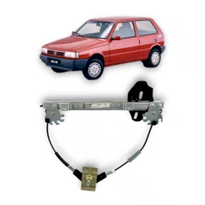 Máquina Vidro Manual Porta Tras. Uno Prêmio Elba 4Portas Lado Esquerdo
