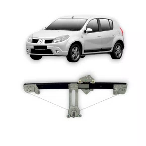 Maquina Vidro Manual Sandero 2007 Até 2014 4 Portas Dianteira Direita Passageiro