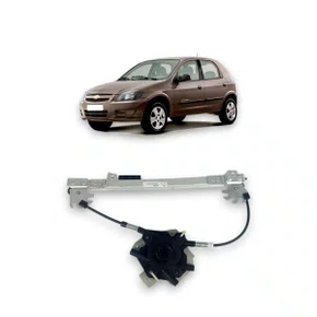 Máquina Vidro Traseira Elétrica Encaixe Motor Mabuchi 8D Celta Prisma 2002 a 2016 Direito Caroneiro