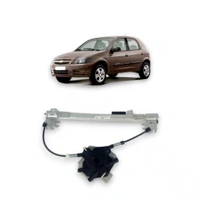 Máquina Vidro Traseira Elétrica Encaixe Motor Mabuchi 8D Celta Prisma 2002 a 2016 Esquerdo Motorista