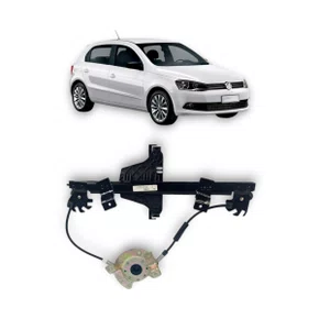 Máquina Vidro Traseira Elétrica Encaixe Motor Mabuchi Gol Voyage 2008 a 2020 Esquerdo Motorista