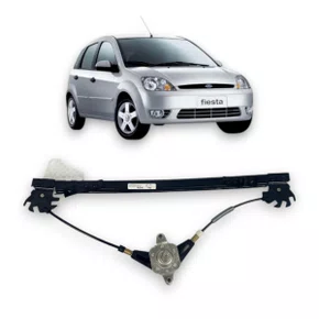 Máquina Vidro Traseira Manual Fiesta Amazon 2002 a 2014 Direito Caroneiro