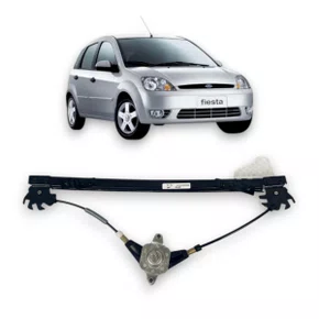 Máquina Vidro Traseira Manual Fiesta Amazon 2002 a 2014 Esquerdo Motorista