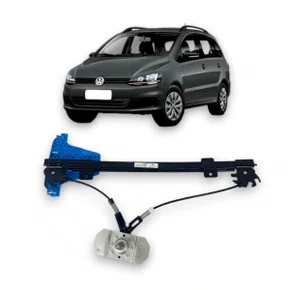 Máquina Vidro Traseira Manual Pino Baixo Fox Spacefox 2003 a 2009 Direito Caroneiro