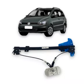 Máquina Vidro Traseira Manual Pino Baixo Fox Spacefox 2003 a 2009 Esquerdo Motorista