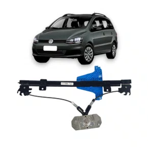 Máquina Vidro Traseira Manual Pino Baixo Fox Spacefox 2010 a 2014 Esquerdo Motorista