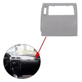 Moldura Direita Painel Gol Parati Saveiro G3 2000 a 2005 Cinza Flanel  