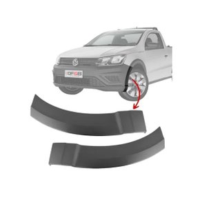 Moldura Parachoque Dianteiro Saveiro GVIII Robust 16 a 22 Lado Esquerdo Motorista