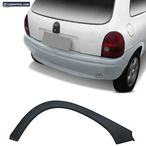 Moldura Paralama Traseiro Corsa Hatch Wind Super 96 a 02 Preto Liso Esquerdo