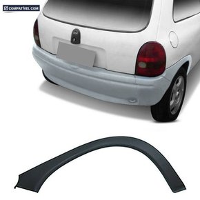 Moldura Paralama Traseiro Corsa Wind Super 94 a 02 Preto Texturizado Direito
