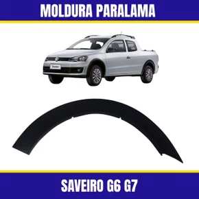 Moldura Paralama Traseiro Saveiro G5 G6 Trend/Trooper 2010 a 2016 Esquerdo
