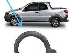 Moldura Paralama Traseiro Strada Working Trekking Hard Working 14 a 21 Cinza Texturizado Direito Passageiro