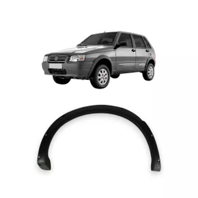 Moldura Paralama Traseiro Uno Way 06 a 08 Preto Texturizado Direito