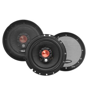 Par de Alto Falantes 6 Polegadas 50w Triaxial BBR Com Tela