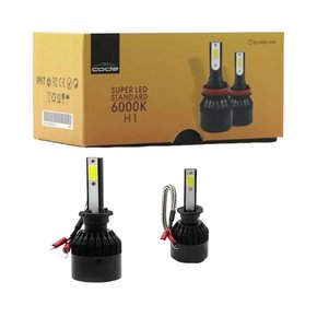 Par Lâmpada Super Led H1 6000K 12V 37W Efeito Xênon - CODE