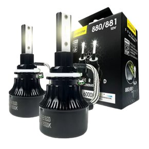 Par Lâmpada Super Led H27 6000K 12V 37W Efeito Xênon - Code