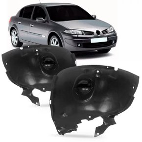 Parabarro Proteção Interna Paralama Megane 2006 a 2011 Dianteiro Esquerdo Motorista Peça Frontal 
