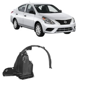 Parabarro Proteção Interna Paralama Versa 2011 a 2014 Dianteiro Esquerdo Motorista  