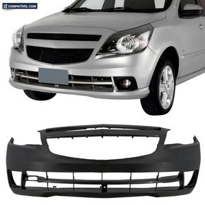 Parachoque Dianteiro Agile 2009 a 2013 Preto Liso