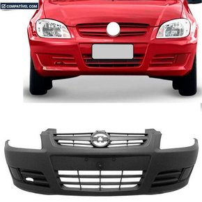 Parachoque Dianteiro Celta Prisma 2007 a 2011 Cinza Texturizado
