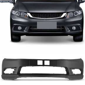 Parachoque Dianteiro Civic 2012 a 2016 Preto Liso