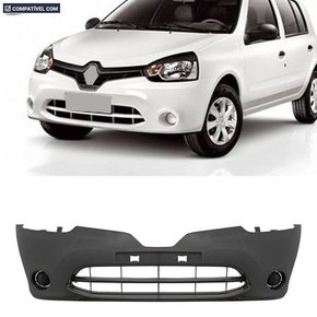 Parachoque Dianteiro Clio 2013 a 2016 Preto Liso