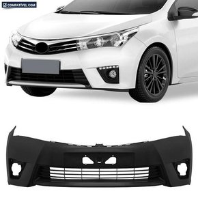 Parachoque Dianteiro Corolla 2014 a 2017 Preto Liso