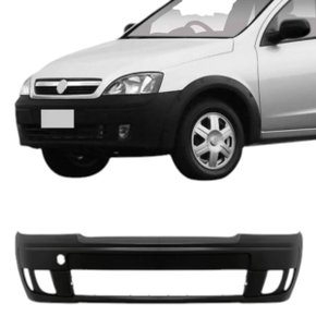 Parachoque Dianteiro Corsa Hatch Sedan Montana 2008 a 2012 Preto Liso
