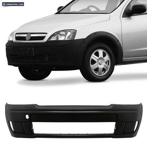 Parachoque Dianteiro Corsa Hatch Sedan Montana Sport 2008 a 2012 Preto Liso