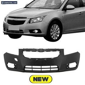 Parachoque Dianteiro Cruze Sedan 2011 a 2014 Preto Liso