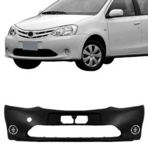 Parachoque Dianteiro Etios 2012 a 2016 Sem Grade Preto Liso 
