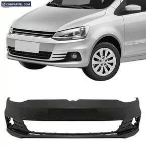 Parachoque Dianteiro Fox Spacefox 2014 a 2020 Preto Liso